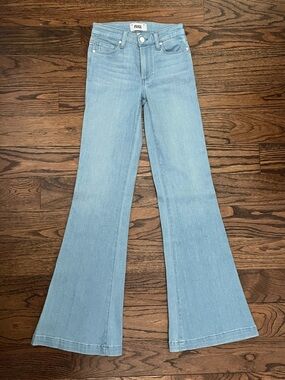 NWOT PAIGE  Genevieve Light Blue Flared Women's Jeans.  Size 23.